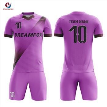 China Factory Team Club Adult Cheap Soccer Uniform Jersey Set